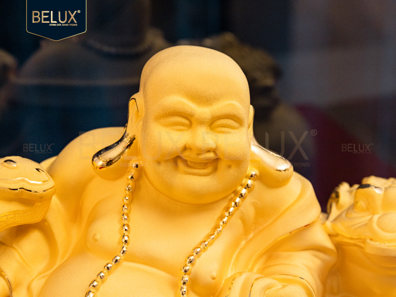 Tượng Thần Tài dát vàng cát&nbsp;25x11.5x14.5cm